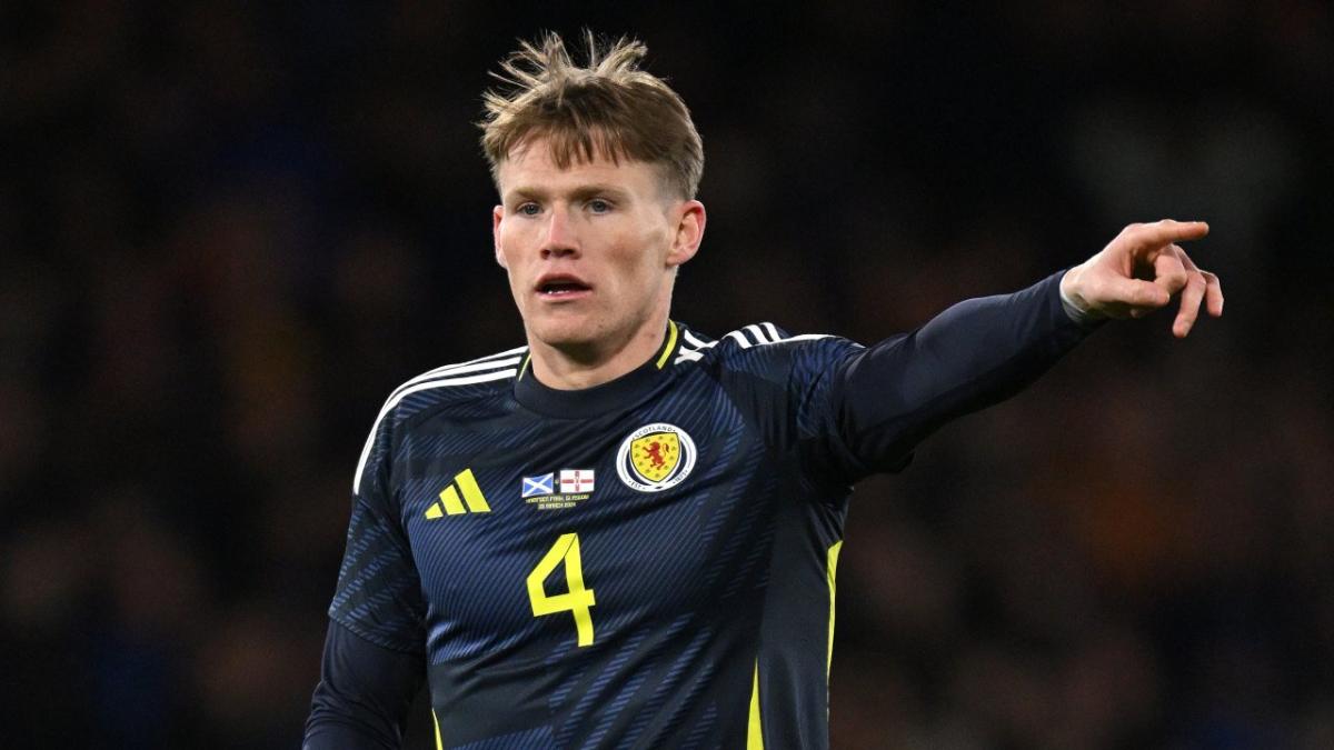 Napoli midfielder Scott McTominay in action for Scotland